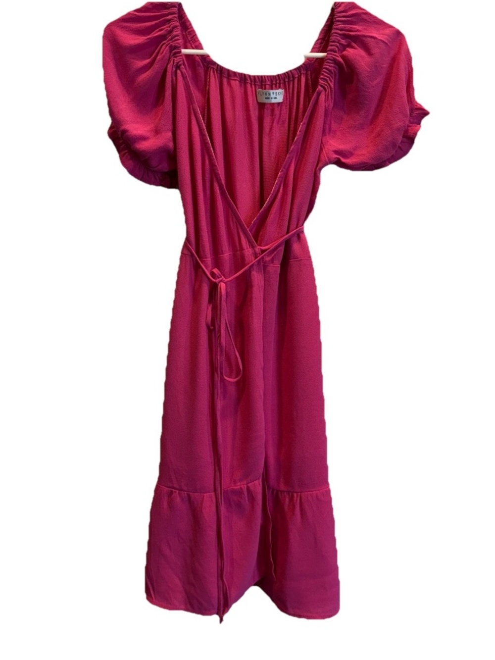 REVOLVE, FLYNN SKYE ANNABELLE WRAP MINI DRESS IN SANGRIA Size Small